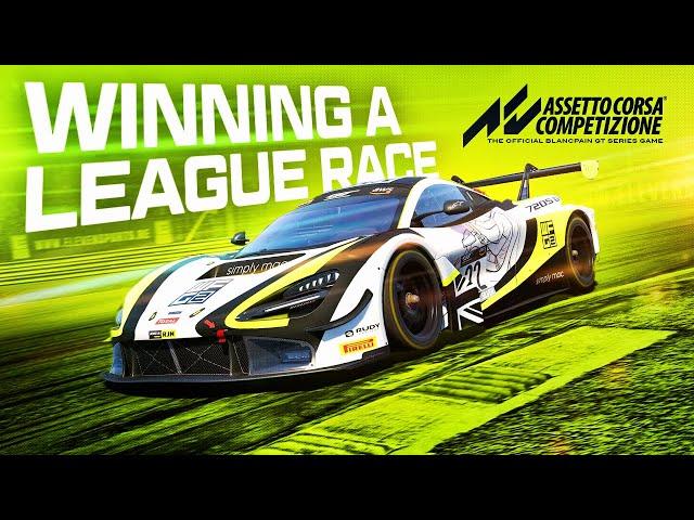 Winning A League Race On Assetto Corsa Competizone