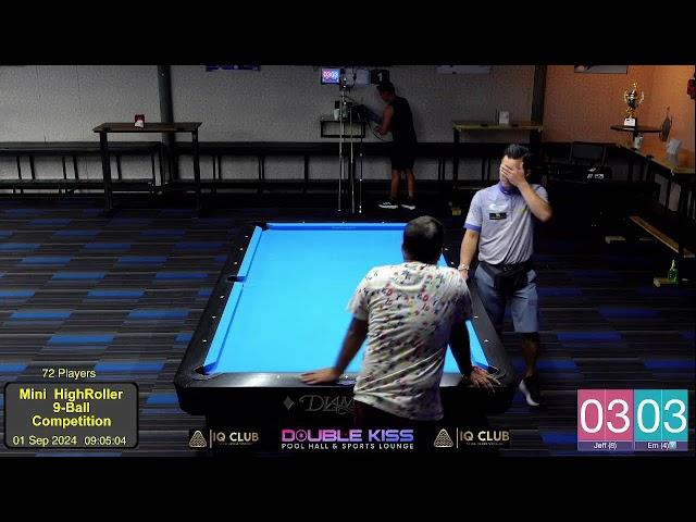 Double Kiss Pool Hall Pattaya Mini High Roller 9 Ball Singles (1/9/24)