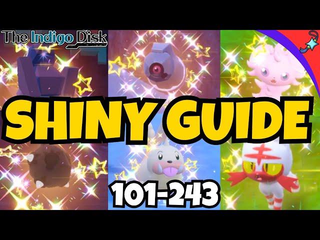 BEST Shiny Hunting Location for EVERY Pokemon in Indigo Disk (101-243)