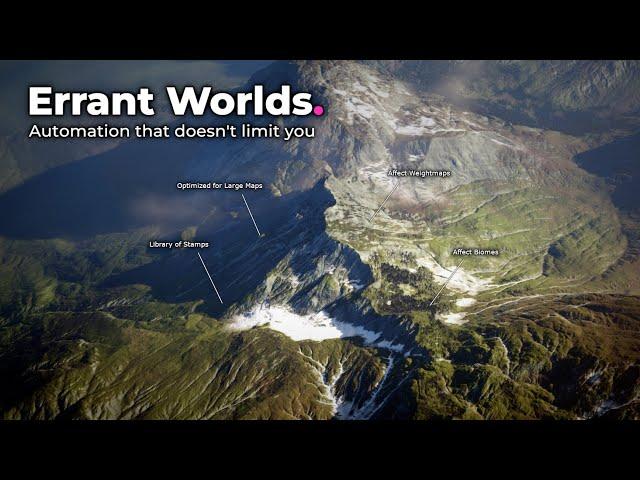 Errant Worlds - New Procedural Tools for Unreal Engine - Now available!