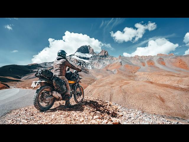 Himalayan solo motorbike adventure comes to an end through epic canyons and landslides. Episode 14