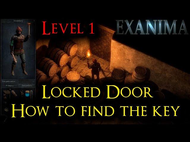 Exanima 0.8 | Secret door level 1 - How to find the key