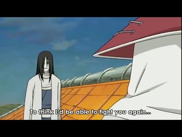 3rd hokage vs Orochimaru the Hokage level fight : English sub