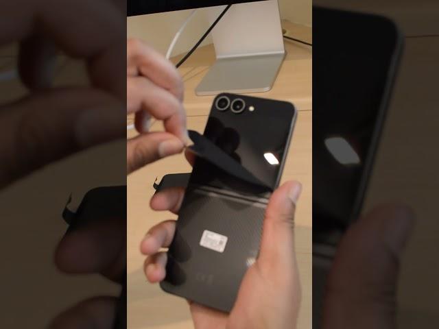 Samsung Galaxy Z Flip 6 Crated Black Unboxing For GameResearch #samsunggalaxy #galaxyzflip6 #shorts