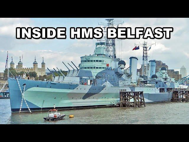 Inside HMS Belfast, London