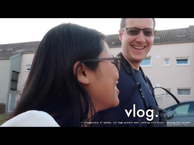 vlog ⎯ pinaggrocery ni byenan, 1st huge grocery haul, walking with mister, packing for rottweil