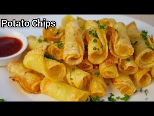 5 Minute Evening Snacks Recipe | Potato Snacks Recipe | Potato chips | Evening Snacks Recipe | Snack