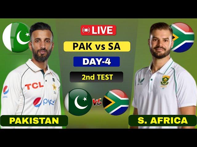 Pakistan vs South Africa Live - 2nd Test Day 4 | PAK vs SA Live | Scores & Commentary #cricketlive