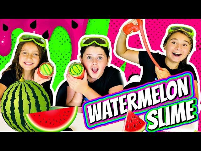 DIY Watermelon SLIME!  BEST Slime Recipe for Kids!