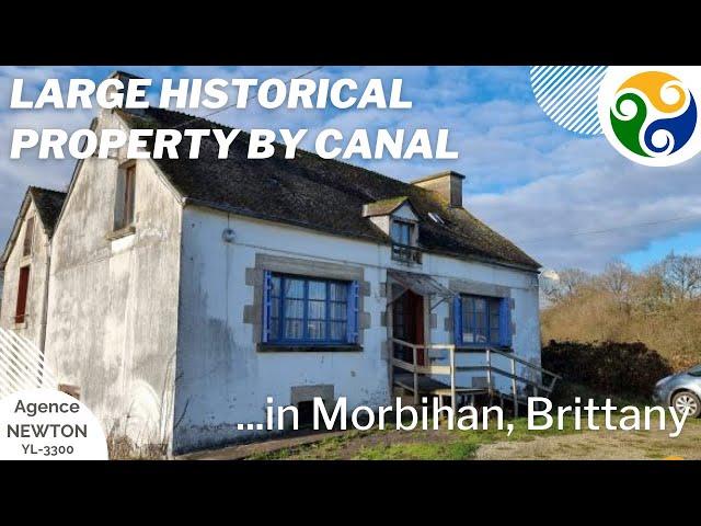 FRENCH HOUSE FOR SALE - Large property with history, on the edge of the canal