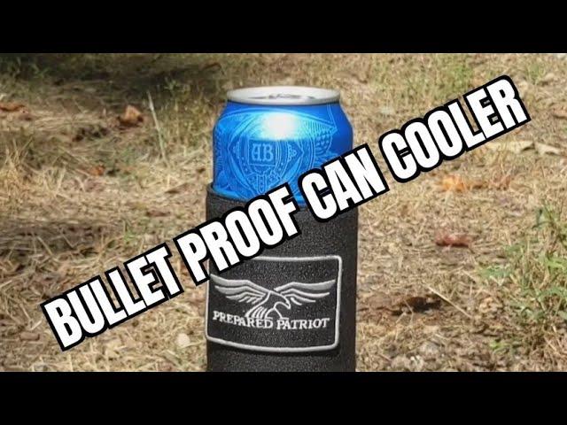 Premier Body Armor Bullet Proof Can Cooler vs. PMC 9mm 115g FMJ #premierbodyarmor  #bulletproof