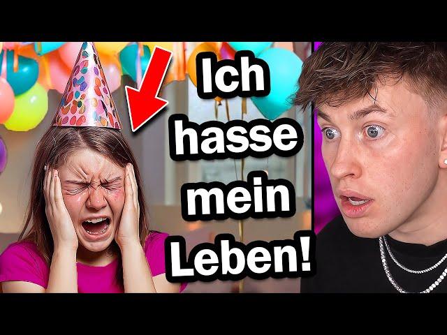 Mädchen hat SCΗLΙΜΜSTEN Geburtstag IHRES LEBENS