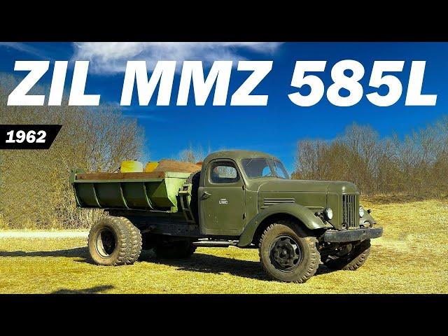 Old Soviet Dump Truck START in over 10 years - ZIL MMZ-585 (1962) - СТАРЫЙ САМОСВАЛ - ЗИЛ ММЗ-585