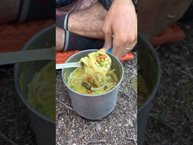 Dehydrated Coconut Curry Soup recipe for outdoor adventures and ultralight travel.