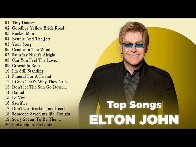 The Greatest Soft Rock All The Time Of Elton John  Elton John Best Songs