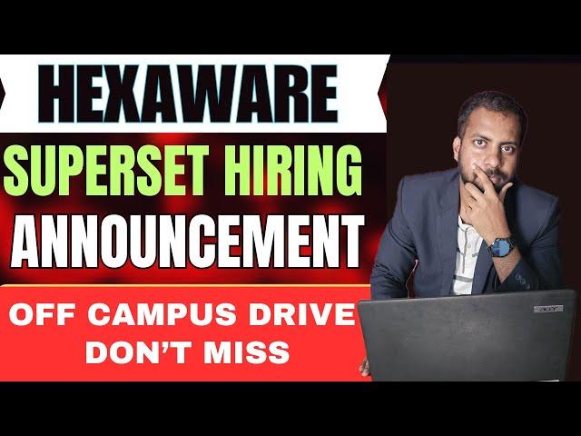 Hexaware Hiring Announced  Hexaware Hiring 2024 Batch  OFF Campus Drive For 2025 , 2024 Batch