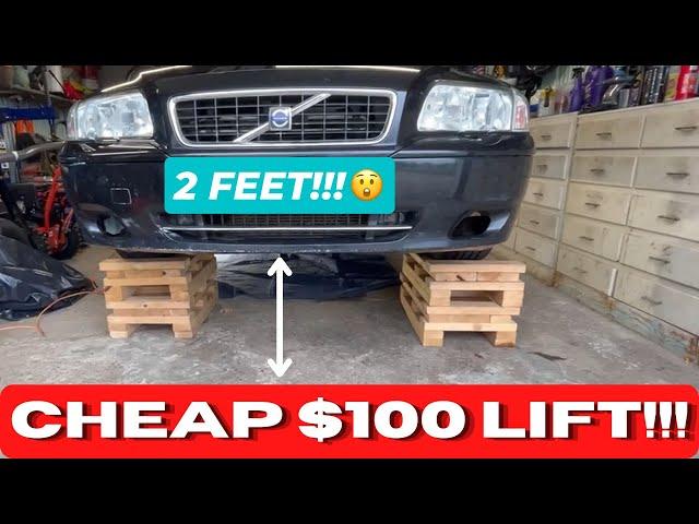 DIY Poor Man’s Car Lift | How to Build and Use a CHEAP Vehicle Lift