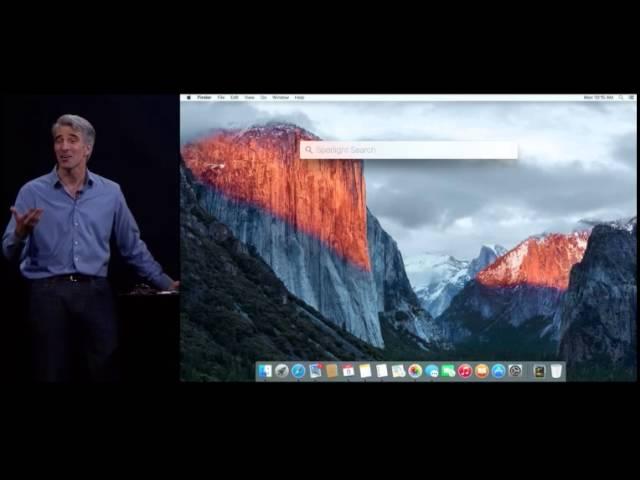 Apple OS X El Capitan New Features Demo at WWDC 2015