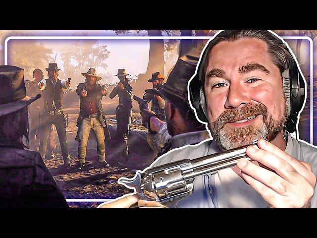 The REAL Arthur Morgan Reacts to Red Dead Redemption 2