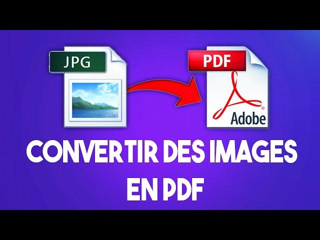 Comment Convertir des images en PDF sans logiciel (PNG, JPEG, JPG, BMP, ...)