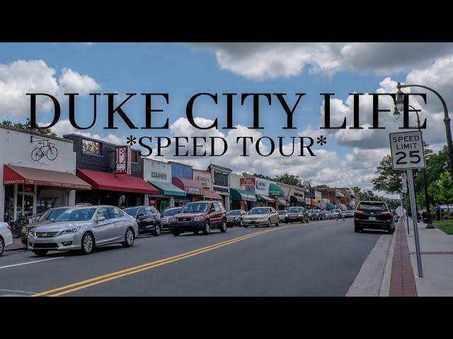 TOUR OF DURHAM *SPEED RUN* | DUKE STUDENTS CITY LIFE