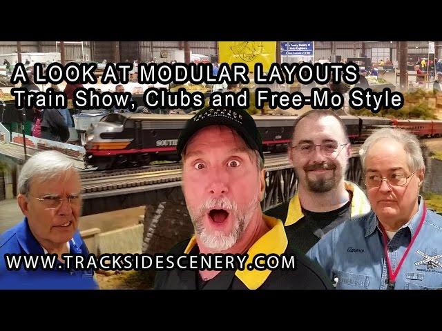A look at train show Free-mo and club modular model railroad layouts
