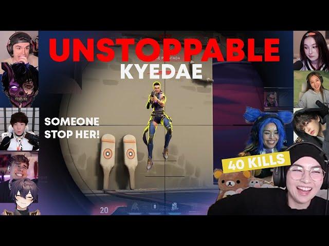 Everyone LOSES IT trying to stop Kyedae | Valorant