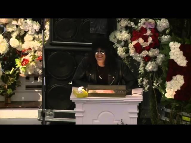 Slash's speech for Lemmy Memorial Service 09/01/2016