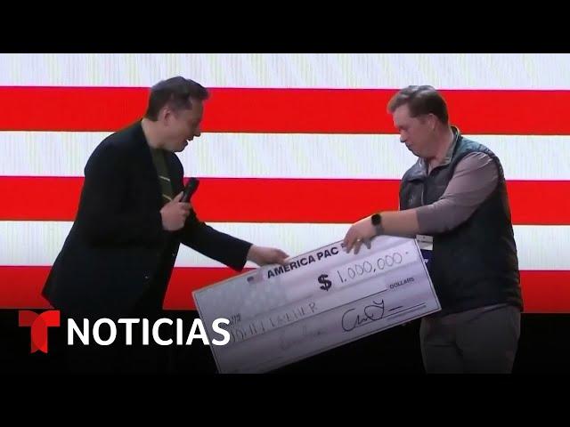 Fiscal de un estado péndulo demanda a Elon Musk por regalar dinero a electores | Noticias Telemundo