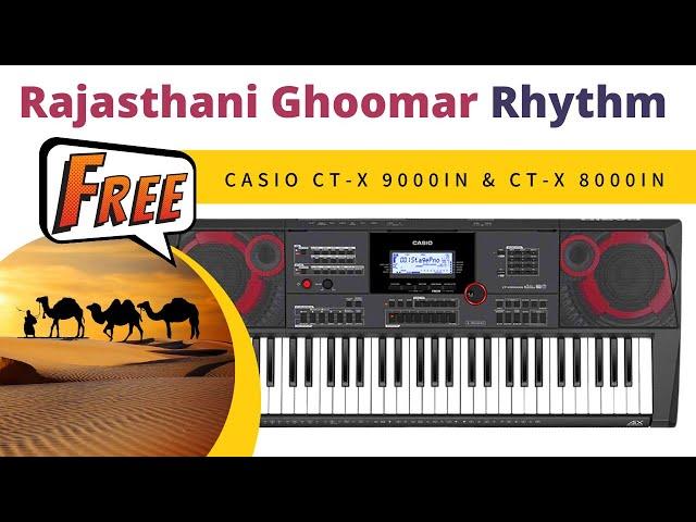 Rajasthani Ghoomar | FREE Rhythm Download | Casio CT-X 9000IN & 8000IN