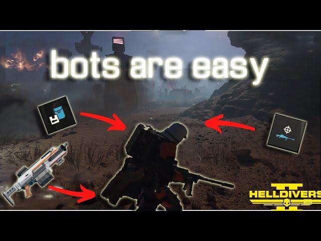 Bots are EASY : Helldivers 2 (SOLO 7 SUPPLYPACK footage) | just taking a walk