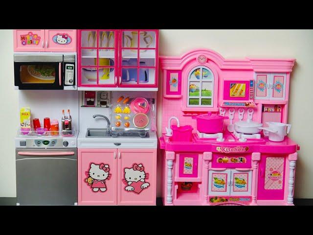 8 Minutes Satisfying with Unboxing 2 Pink Hello Kitty Kitchen Playset | ASMR No Talking