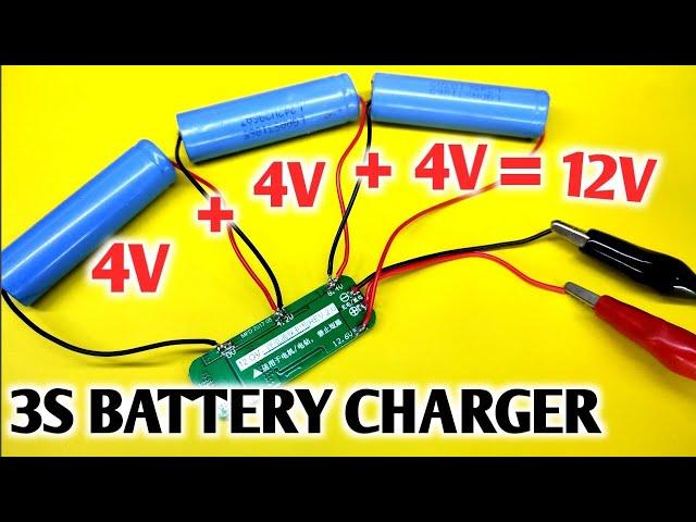 How to make lithium Battery charger using BMS 3S 12V module