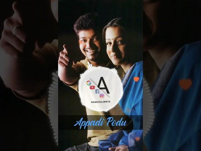 Appadi Podu Anuradha | Vijay |  Trisha | Sriram and KK | Tamil Status