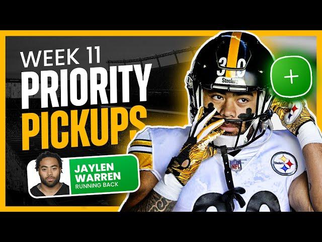 Top 7 Fantasy Football Waiver Wire Pickups for Week 11 | Priority Adds (2024)