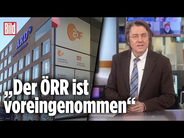 Soweit weg ist der ÖRR von den Bürgern l BILD-Kommentar von Gunnar Schupelius