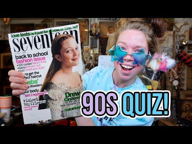 Take a 90s FASHION QUIZ with ME! (Vintage 90s Teen Magazine Nostalgia)