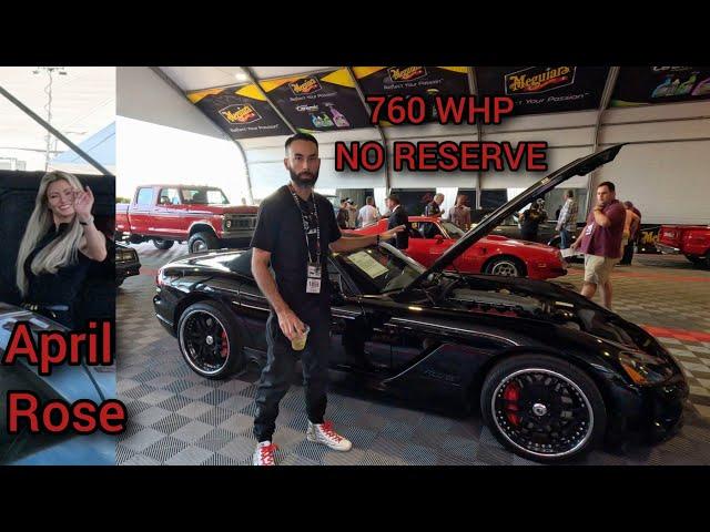 Barrett-Jackson SOLD my 2006 Dodge Viper at NO RESERVE to HOOVIE!? | April Rose is into cars!