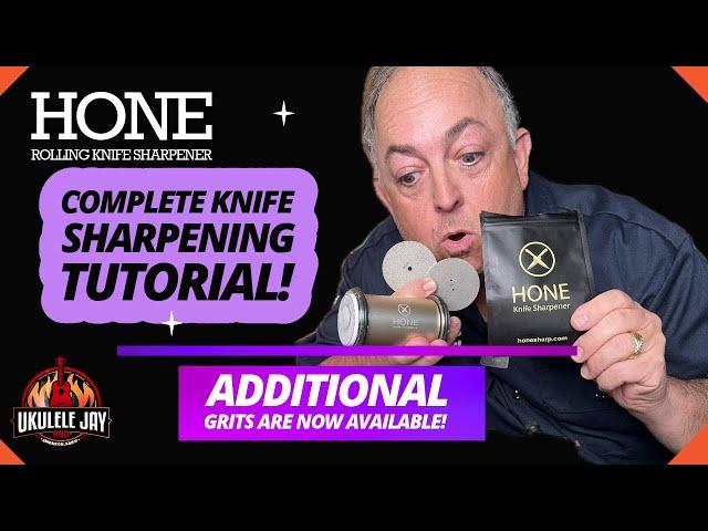 HOW TO SHARPEN your knife with the HONE Rolling Knife Sharpener