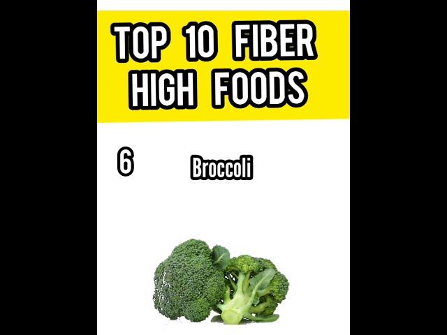 Top 10 High Fiber Foods//Fiber Rich Foods