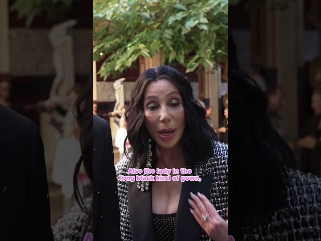 CHER IS AT THE VALENTINO SHOW! (AND SHE LOVED IT!) #shorts