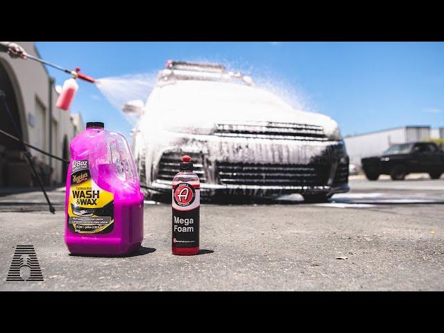 CHEAP VS EXPENSIVE: ADAM'S MEGA FOAM V MEGUIARS WASH AND WAX + FREE MEGA FOAM GIVEAWAY