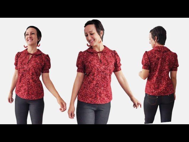 Sew the Perfect Peter Pan Collared Blouse | Easy Tutorial