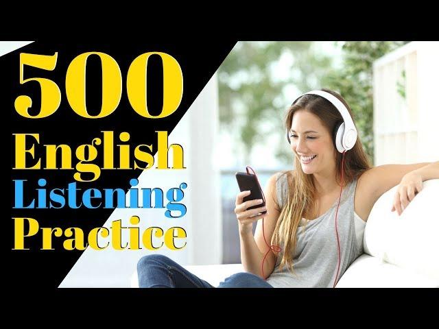 500 English Listening Practice  Learn English Useful Conversation Phrases