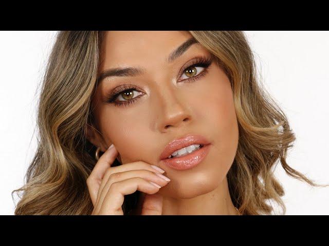 Golden Natural Glam Makeup | Eman