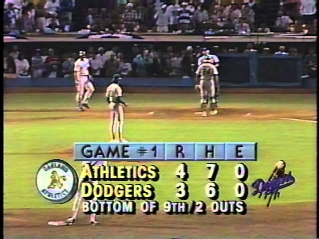 Kirk Gibson's 1988 World Series historic home run-bottom of the 9th