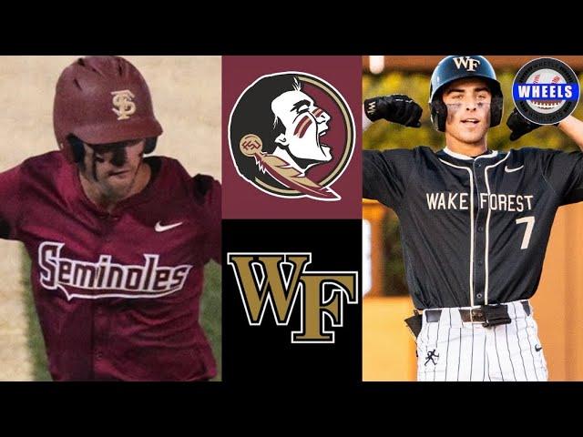 #8 Florida State vs #12 Wake Forest (AMAZING!) | G3 | 2024 College Baseball Highlights