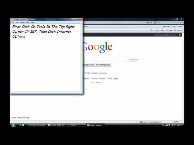 How To Change Your Homepage In Internet Explorer 7 [IE7]