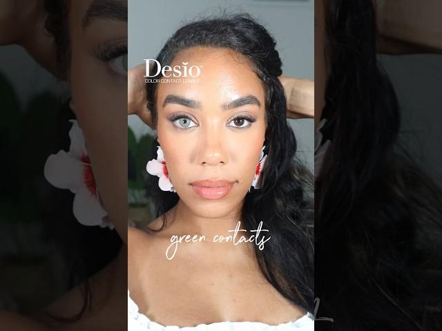 Desio Green Contacts Comparison  #coloredcontacts