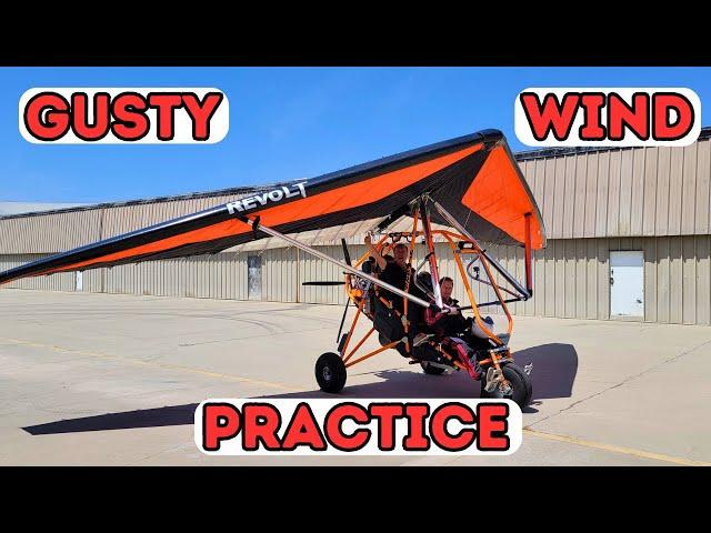 38. NEW Pilot flies OFF-ROAD vehicle in GUSTY WINDS #trike #glider